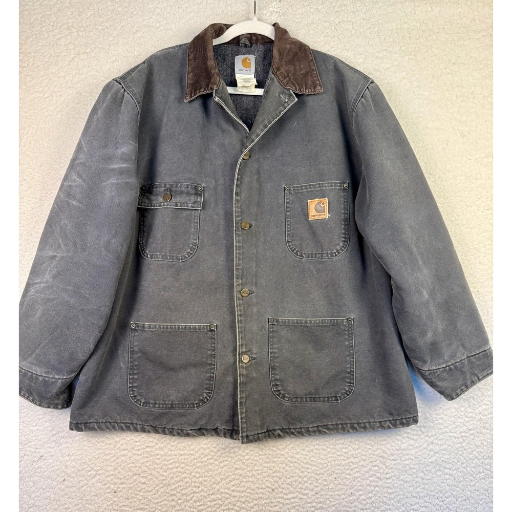 Carhartt CO2 PTL Jacket Blanket Lined USA Michigan Made Chore Coat Sz XL